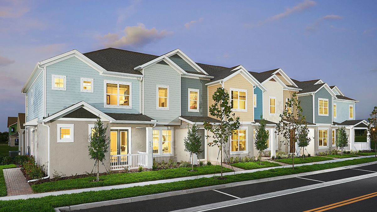 Rearload Exterior. The Residences at Emerson Park New Homes in Apopka, FL