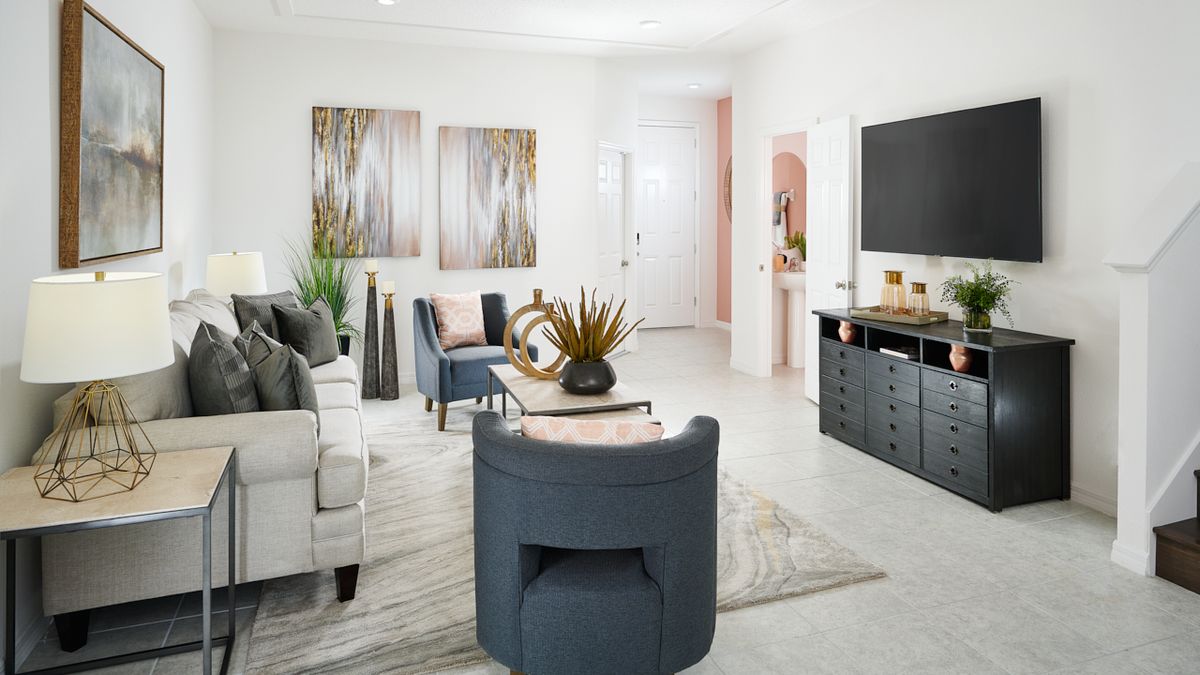 Kennedy Living Room. Saint Cloud, FL New Homes