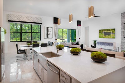 Waterfall Kitchen. New Homes in Orlando, FL