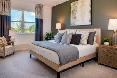 Evolve Primary Bedroom. Tavares, FL New Homes