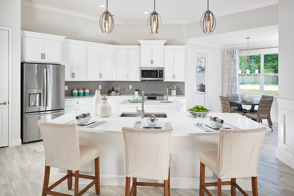 Teton Kitchen. Tamarack at Two Rivers New Homes in Zephyrhills, FL