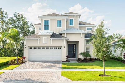 Sanibel Exterior. New Homes in Zephyrhills, FL