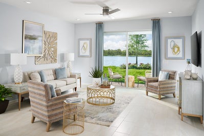 Margate II Living Room. Zephyrhills, FL New Homes
