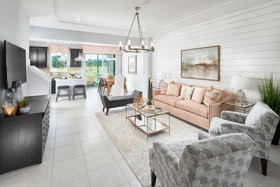 Kennedy Living Room. Liberty Station New Homes in Orange City, FL