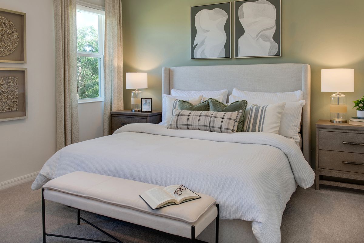 Spirit Primary Bedroom. Mirror Lake Village New Homes in Fruitland Park, FL