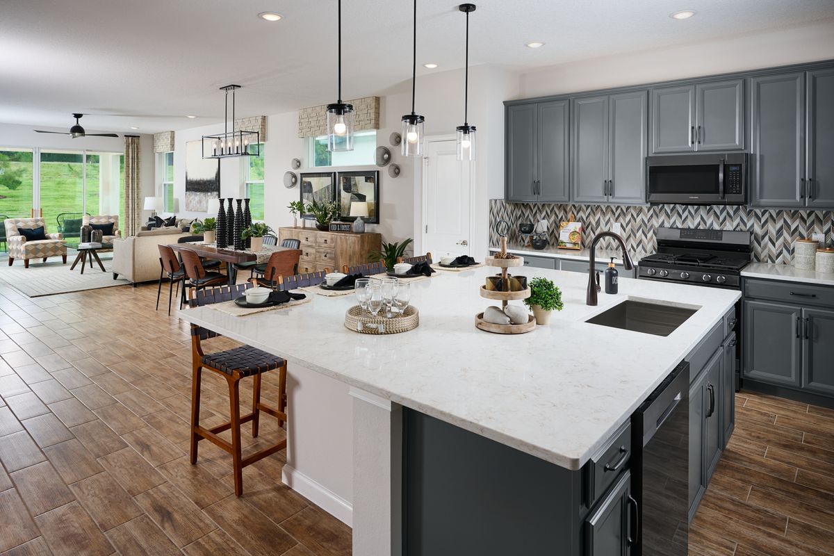 Hampton II Kitchen. New Homes in Venice, FL