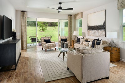 Hampton II Living Room. Venice, FL New Homes