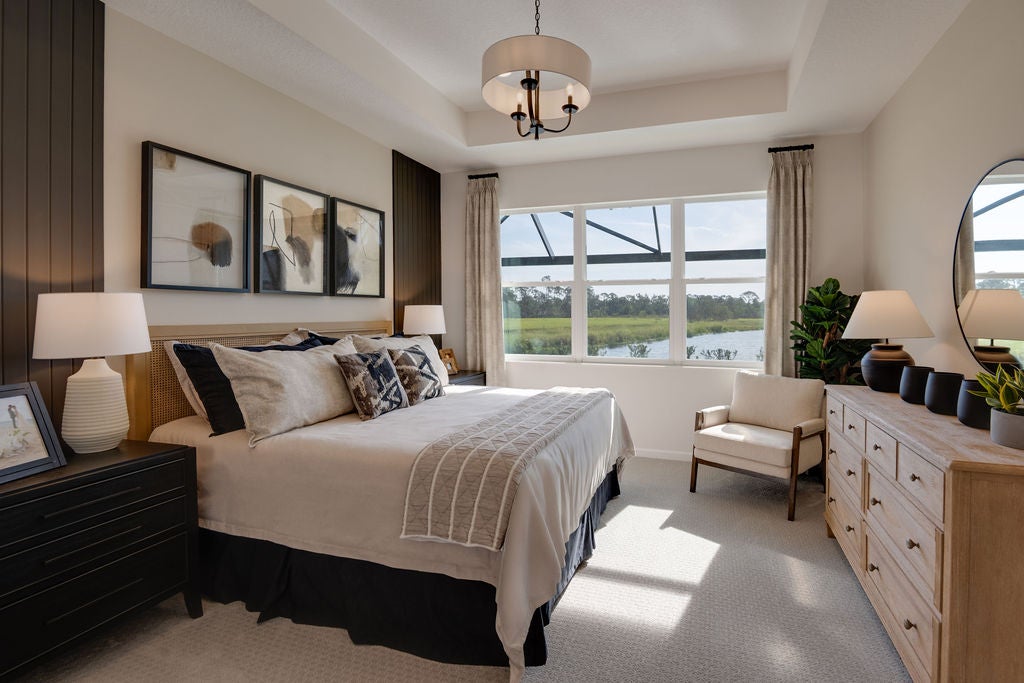Hampton II Primary Bedroom. Brighton New Homes in Venice, FL