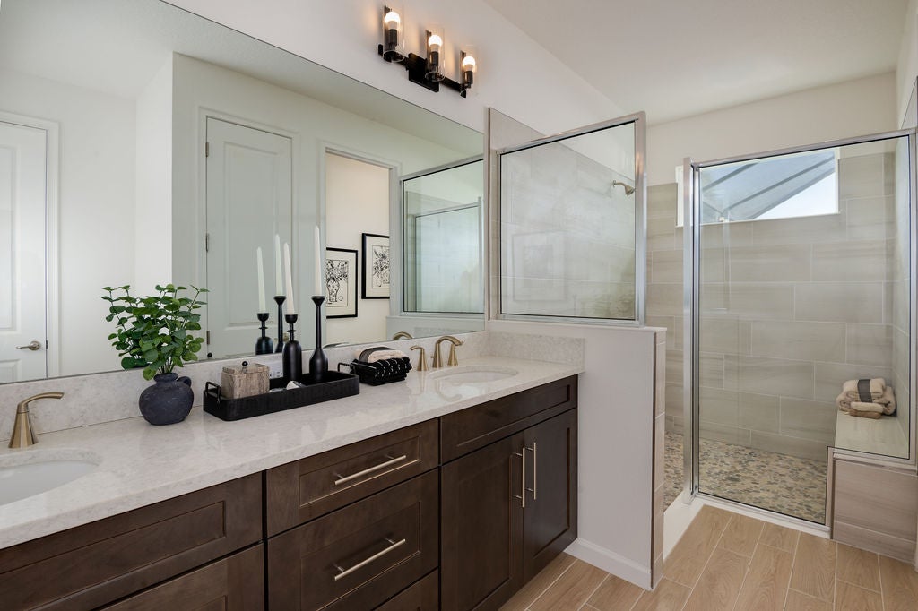 Hampton II Primary Bath. Brighton New Homes in Venice, FL