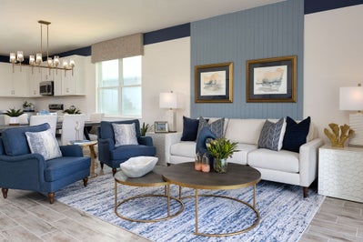 Margate II Living Room. Brighton New Homes in Venice, FL