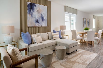 Prosper Family Room. Liberty Station New Homes in Orange City, FL