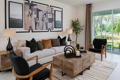 Spirit Living Room. New Homes in Orange City, FL