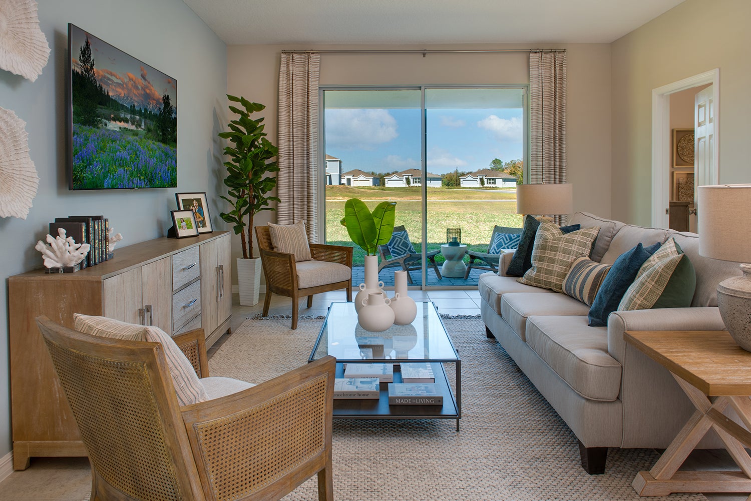 Spirit Living Room. New Homes in Orange City, FL
