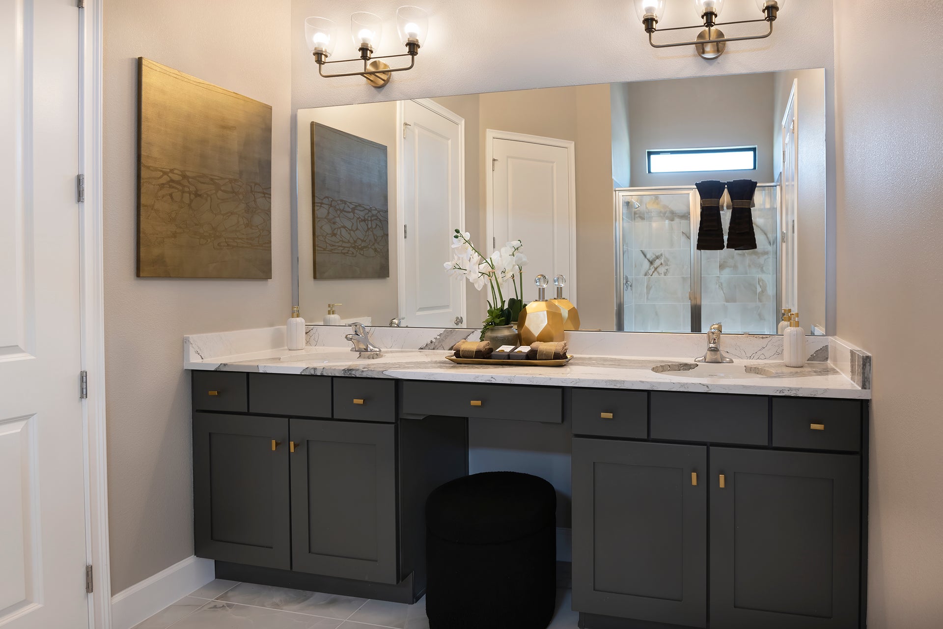 Primary Bathroom - Waterfall. Kissimmee, FL New Homes