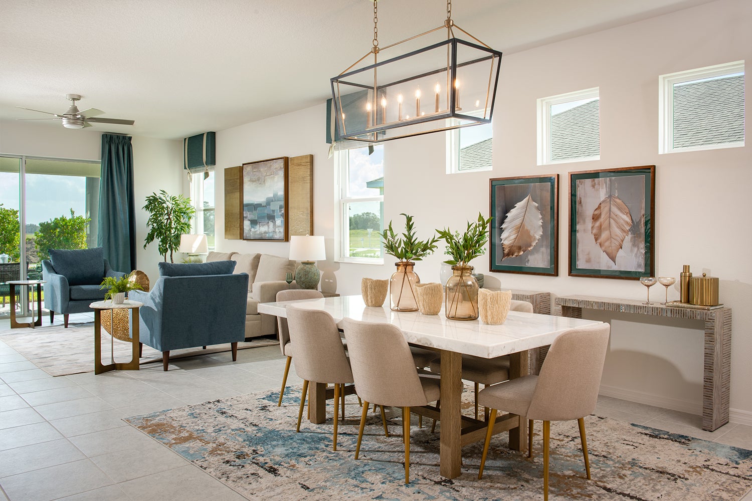 Hampton II Dining. Highfield at Twisted Oaks New Homes in Wildwood, FL