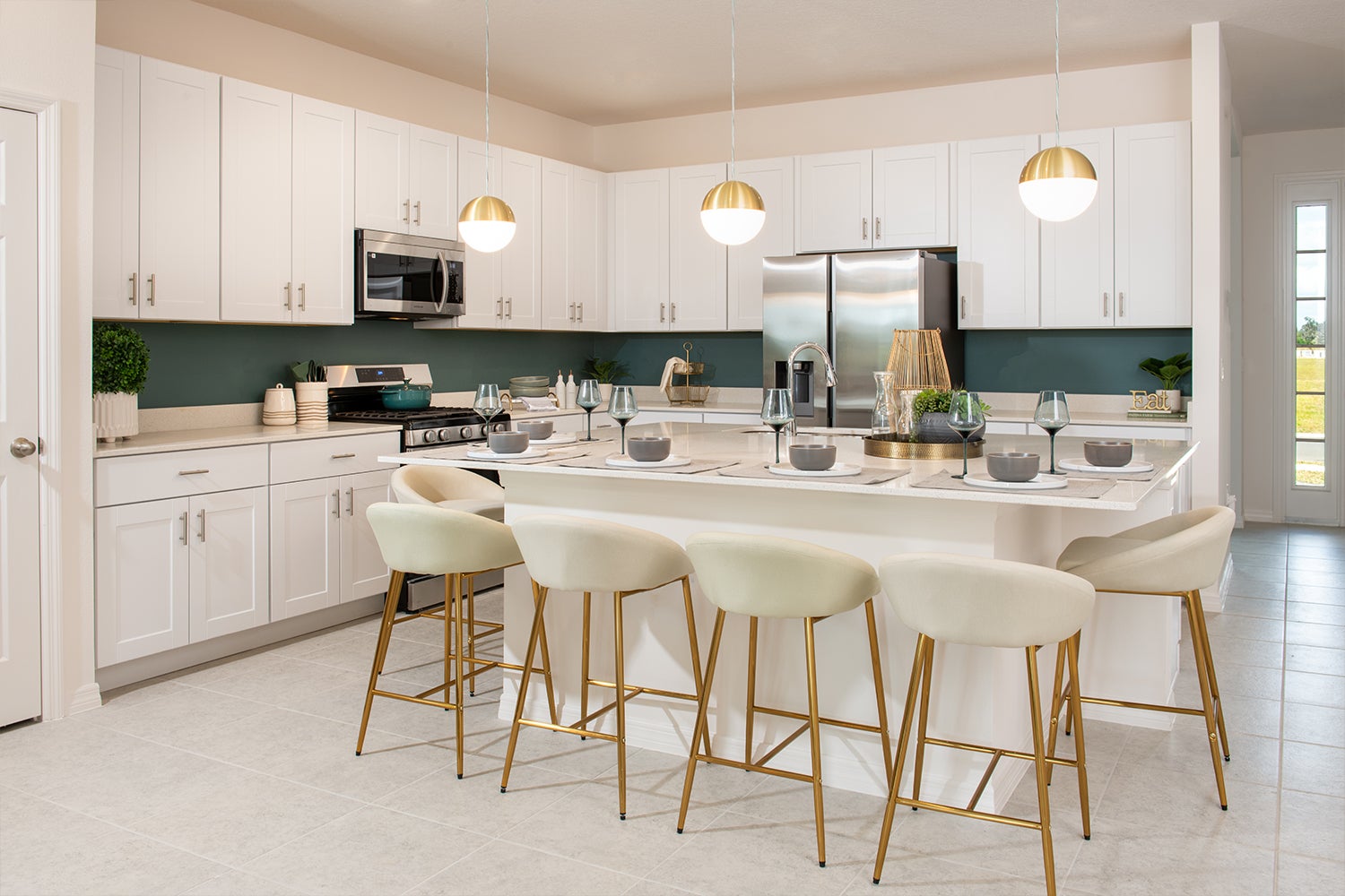 Hampton II Kitchen. Highfield at Twisted Oaks New Homes in Wildwood, FL