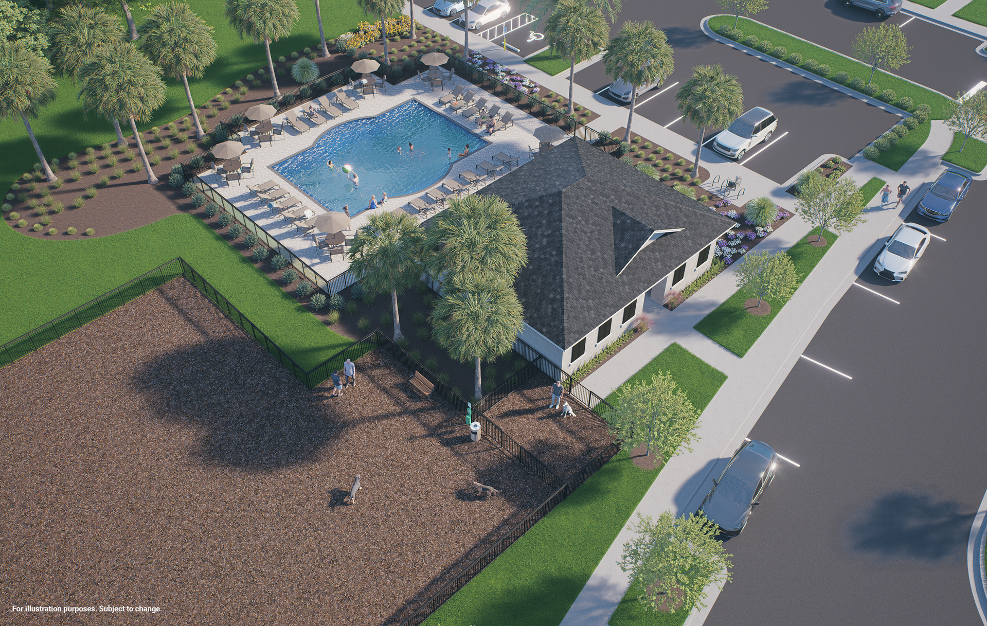 Community Dog Park & Pool. Apopka, FL New Homes
